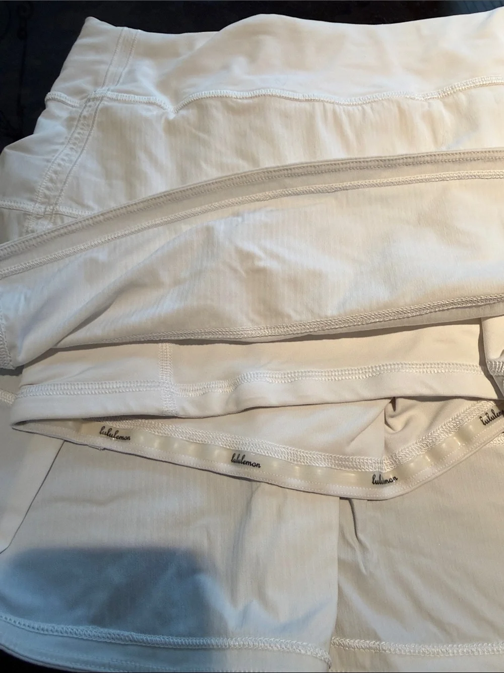 lululemon athletica White Tiered Athletic Skirt
